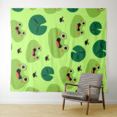Tenture Grenouille drôle (En situation (horizontale))