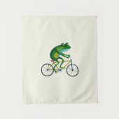 Tenture Grenouille Sur Vélo (Devant)