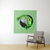 Tenture Grenouille verte (En situation (horizontale))