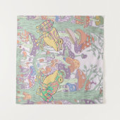 Tenture Grenouilles enchantées dans les champs de champign (Devant (Horizontal))