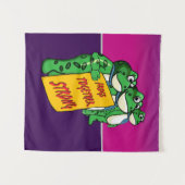 Tenture Grenouilles ensemble fortes (Devant (Horizontal))