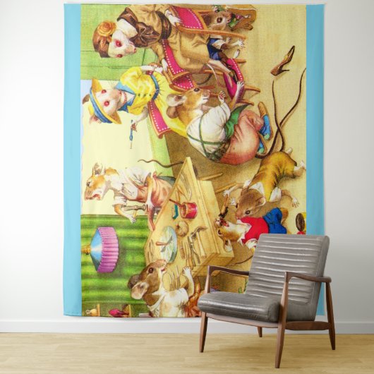 Tenture Grille à souris Mainzer et magasin de chaussures (En situation)