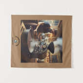 Tenture Grille café (Devant (Horizontal))