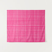 Tenture Grille de maillage carré rose (Devant (Horizontal))