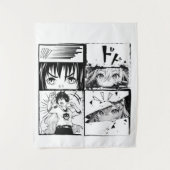 Tenture Grilles d'actions Retro Anime (Devant)