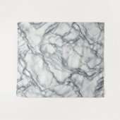 Tenture Gris chic et aspect marbre blanc Glamour (Devant (Horizontal))