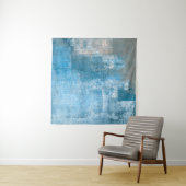 Tenture Gris et Bleu Art Abstrait Peinture abstraite, pein (En situation (horizontale))