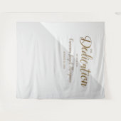 Tenture Gris et or bébé garçon moderne Dédication arrière- (Devant (Horizontal))