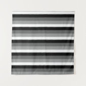 Tenture Gris noir blanc rayures Design (Devant)