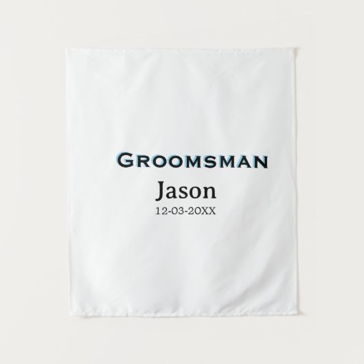 Tenture Groom Squad groomsman bachelorparty ajouter le nom (Devant)