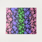 Tenture Groovy Boho Rétro Mod Géométrique Fierté Trigender (Devant (Horizontal))