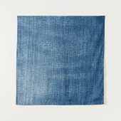 Tenture Gros plan bleu jean texture (Devant (Horizontal))