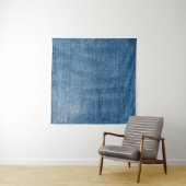 Tenture Gros plan bleu jean texture (En situation (horizontale))