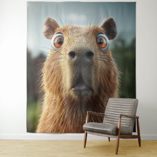 Tenture Gros plan Capybara