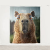 Tenture Gros plan Capybara (Devant)