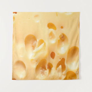 Tenture Gros plan de fromage jaune. Ce fichier est nettoyé