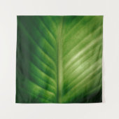 Tenture Gros plan des feuilles vertes (Devant (Horizontal))