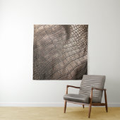 Tenture Gros plan en cuir élégant : Motif texturé (En situation)