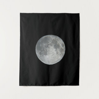 Tenture Gros plan sur la pleine lune dans le ciel nocturne