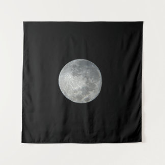Tenture Gros plan sur la pleine lune dans le ciel nocturne