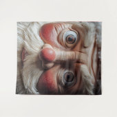 Tenture Gros plan sur l'expression surprenante de Père Noë (Devant (Horizontal))