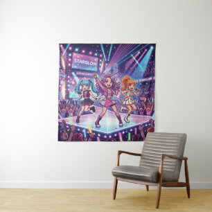 Tenture Groupe de filles JPop de dessin animé