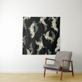 Tenture Grue japonaise élégante : représentation artistiqu (En situation (horizontale))