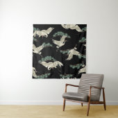 Tenture Grue japonaise élégante : représentation artistiqu (En situation)