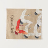 Tenture Grues volantes japonaises (Devant (Horizontal))