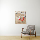 Tenture Grues volantes japonaises (En situation)