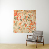 Tenture Grunge de fleurs (En situation (horizontale))
