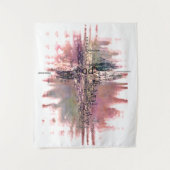 Tenture Grunge mots chrétiens croisent (Devant)