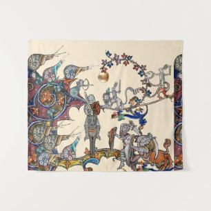 TENTURE GUERRE BESTIAIRE MÉDIÉVALE, CHEVALIERS, ESPACES GÉ