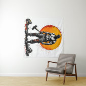 Tenture guerrier barbare médiéval imaginaire hummer force (En situation (horizontale))