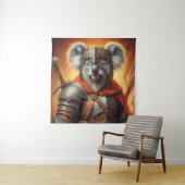 Tenture Guerrier de l'Imaginaire de Koala (En situation)
