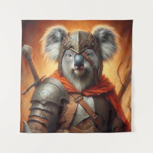 Tenture Guerrier de l'Imaginaire de Koala (Devant)