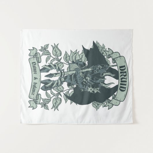 Tenture Guerrier druide (Devant (Horizontal))