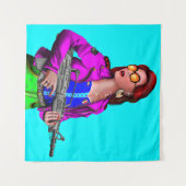 Tenture Guerrier moderne (Devant (Horizontal))