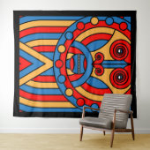 Tenture Guerrier tribal africain (En situation (horizontale))