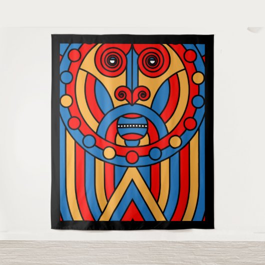 Tenture Guerrier tribal africain (Devant)