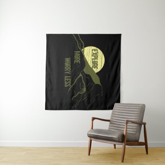 Tenture Guillemets randonnées motivants (En situation (horizontale))