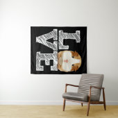 Tenture Guinée Cochon Love Rodent Wheek (En situation (horizontale))