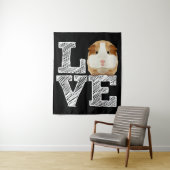 Tenture Guinée Cochon Love Rodent Wheek (En situation)