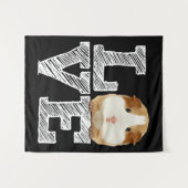 Tenture Guinée Cochon Love Rodent Wheek (Devant (Horizontal))