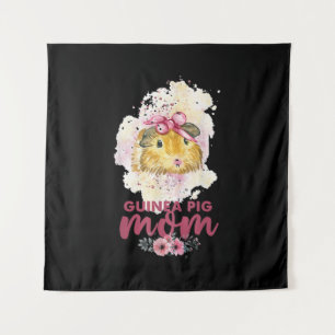 Tenture Guinée Pig Maman Floral Mors Jour Et Cadeau De Noë