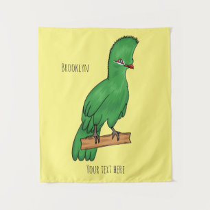 Tenture Guinée turaco bird cartoon