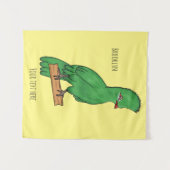 Tenture Guinée turaco bird cartoon (Devant (Horizontal))