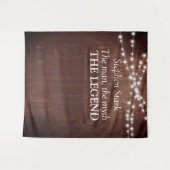 Tenture Guirlande de bois pour l'anniversaire de la légend (Devant (Horizontal))