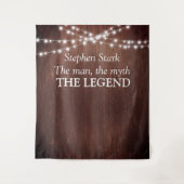 Tenture Guirlande de bois pour l'anniversaire de la légend (Devant)