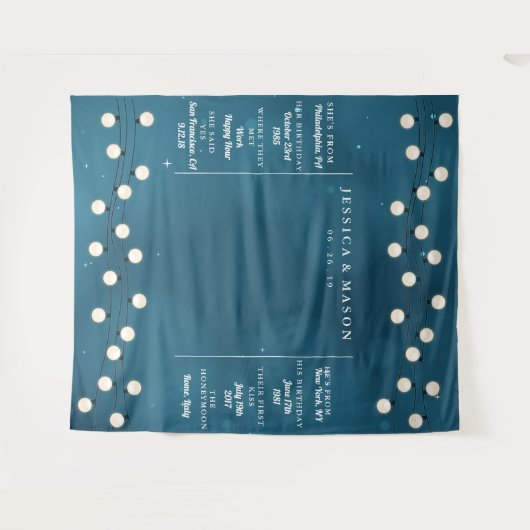 Tenture Guirlande de lumières à string Fairy Bokeh pour fo (Devant (Horizontal))